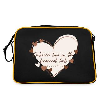 Embrace love in the financial hub Frankfurt - Retro Bag - black/gold - Back
