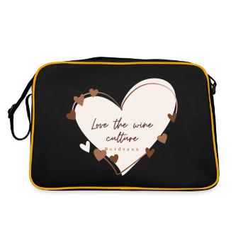 Aimer la culture du vin - Sac Retro - noir/or - Dos
