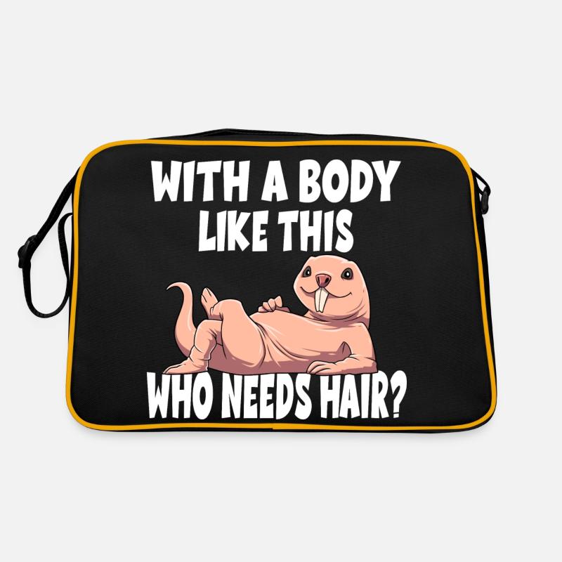 With A Body Like This Who Needs Hair? Retro Tasche