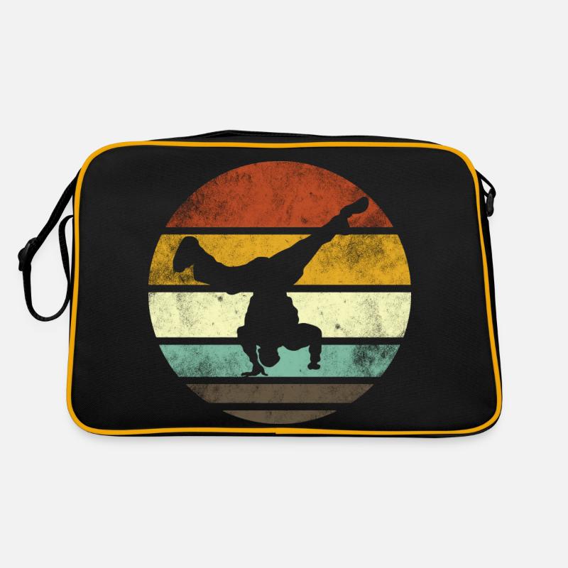 Breakdance Jeunes Breakdancers Danse - Sac Retro - noir/or