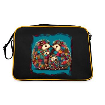 Famille HedgeWork - Sac Retro - noir/or - Dos