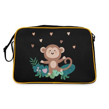 Singe dansant dans la jungle | Boho Safari Tour - Sac Retro - noir/or - Dos
