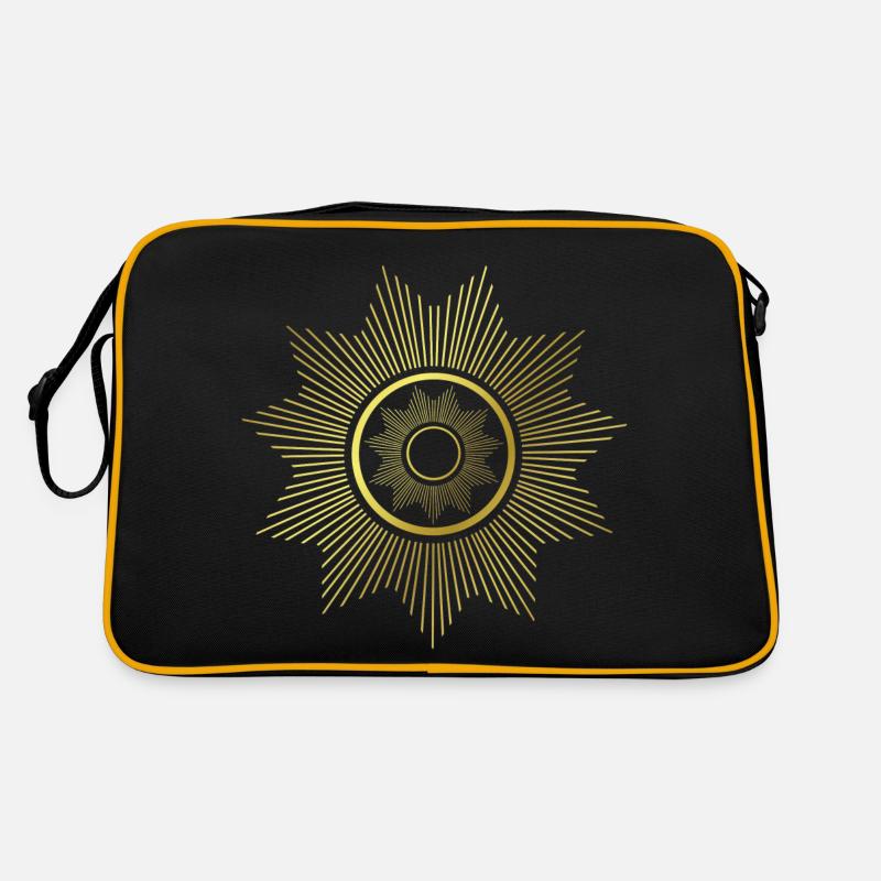 Strahlen - Grafik - grafisches Design - Geometrie Retro Tasche