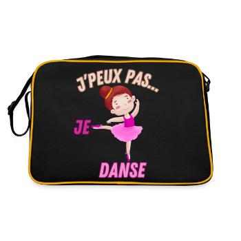 j'peux pas...je danse - Sac Retro - noir/or - Dos