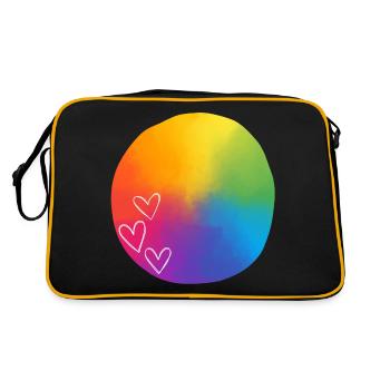 Heart-filled - Retro Bag - black/gold - Back
