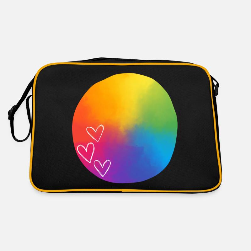 Herzlich erfüllt Retro Tasche