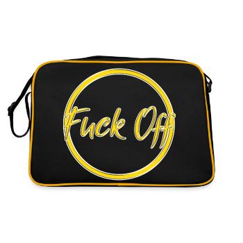 Va te faire foutre - Sac Retro - noir/or - Dos