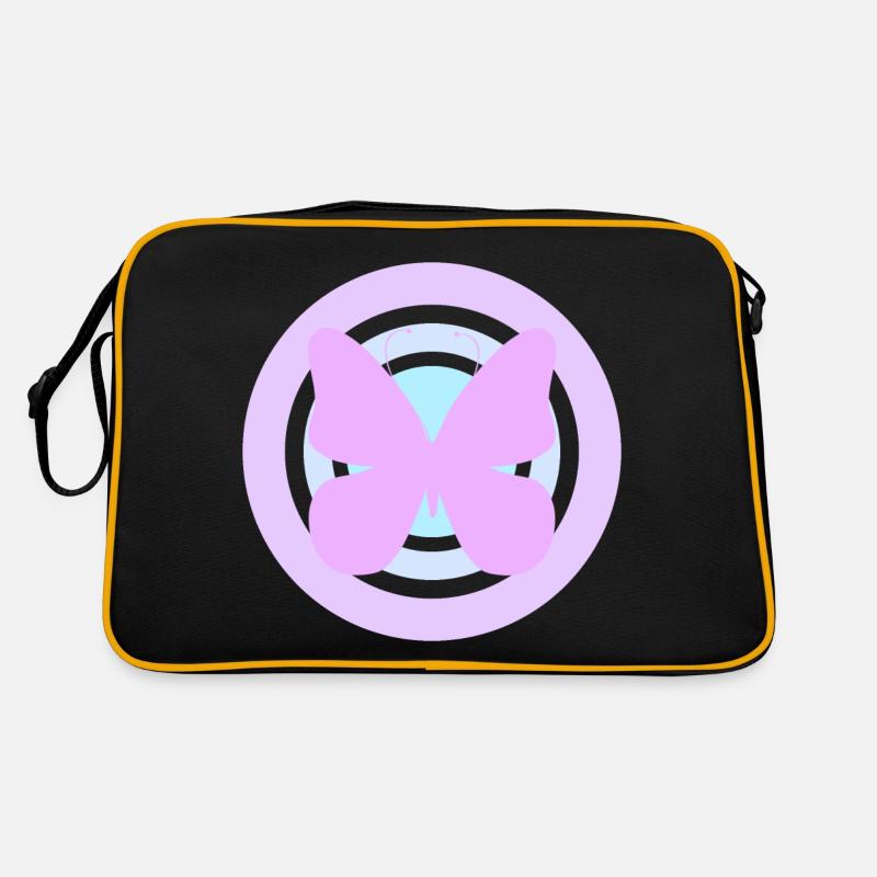 Papillon céleste violet Sac Retro