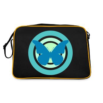 Tons verts papillon - Sac Retro - noir/or - Dos