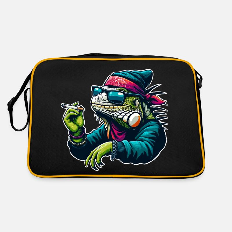 Cooler Leguan Rocker Retro Tasche