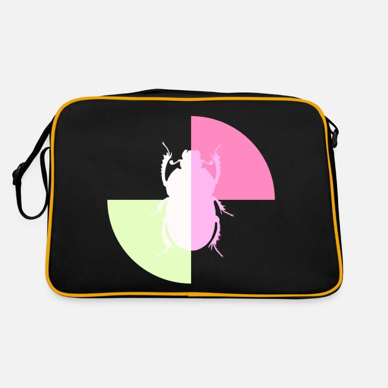 Duo Weiß Pastellrosa Retro Tasche