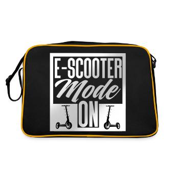 E Scooter Scooter Scooter Scooter électrique - Sac Retro - noir/or - Dos