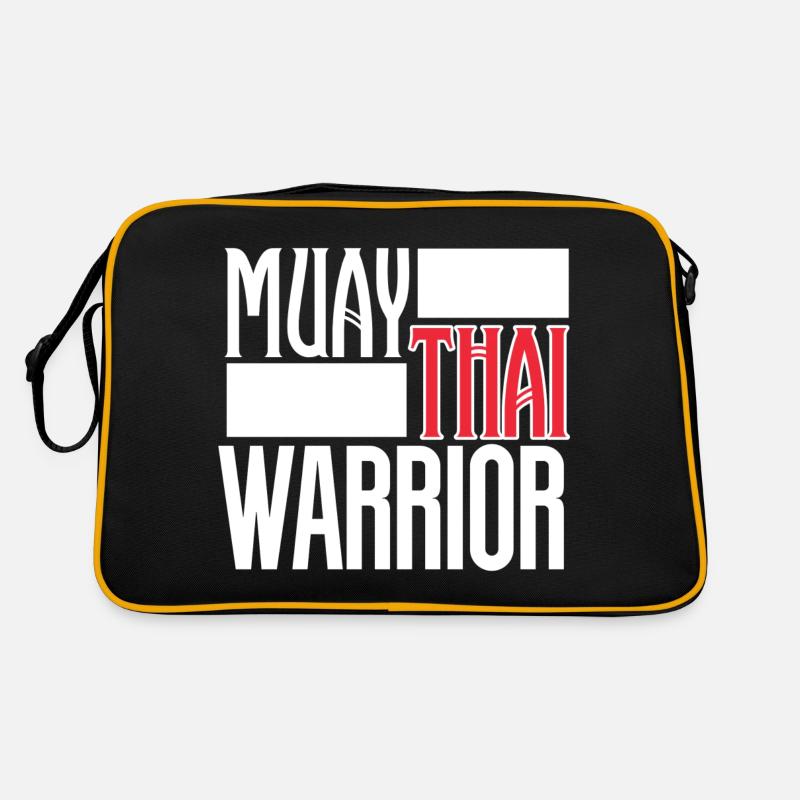 Muay Thai - Retro Tasche - Schwarz/Gold