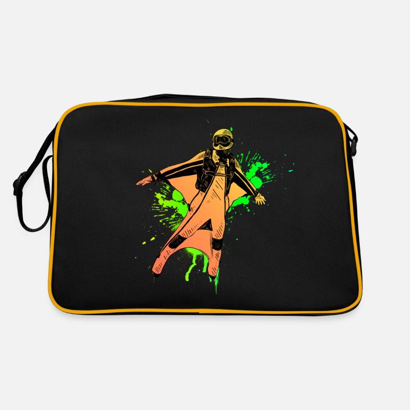 Wingsuit - Sac Retro - noir/or