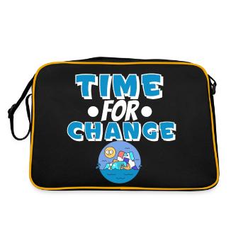 Changement climatique Protection du climat - Sac Retro - noir/or - Dos