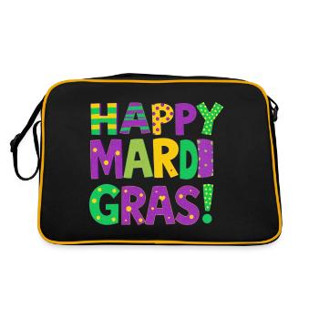 Joyeux Mardi Gras - Sac Retro - noir/or - Dos