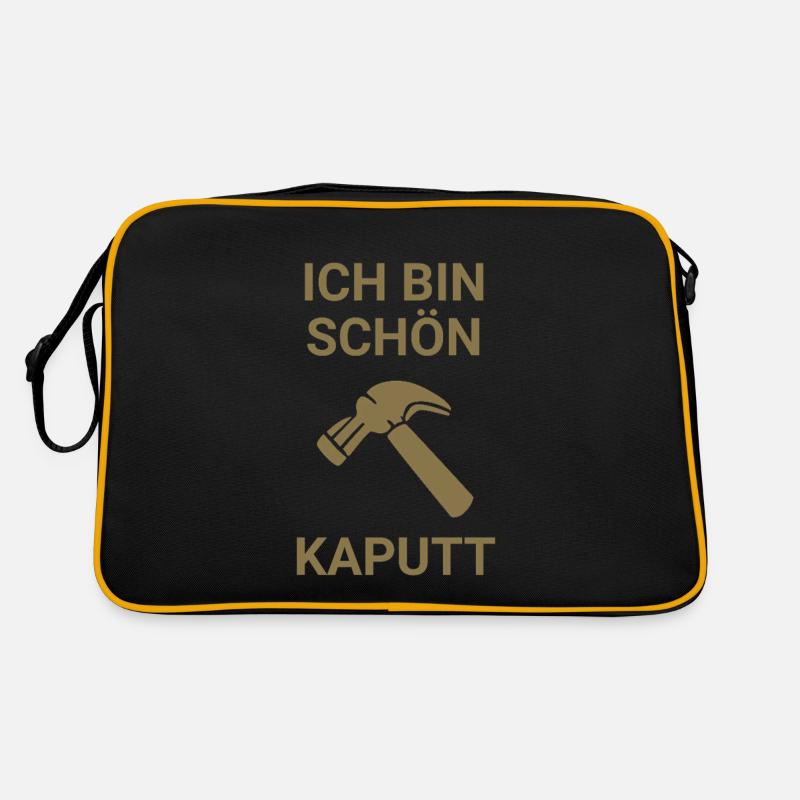 Ich bin schön kaputt Retro Tasche