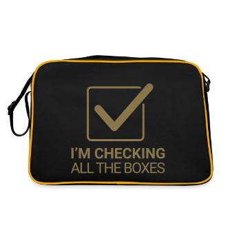 I'm checking all the boxes - Retro Bag - black/gold - Back