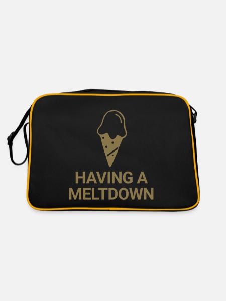 Having a meltdown - Retro Bag - black/gold - Back