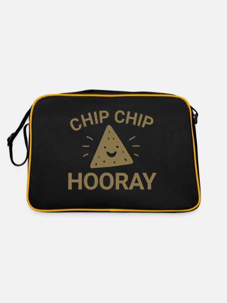 Chip Chip Hooray - Retro Bag - black/gold - Back