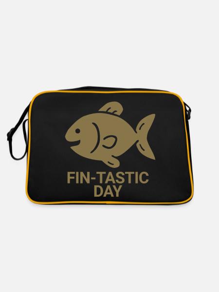 Fin-tastic day - Retro Bag - black/gold