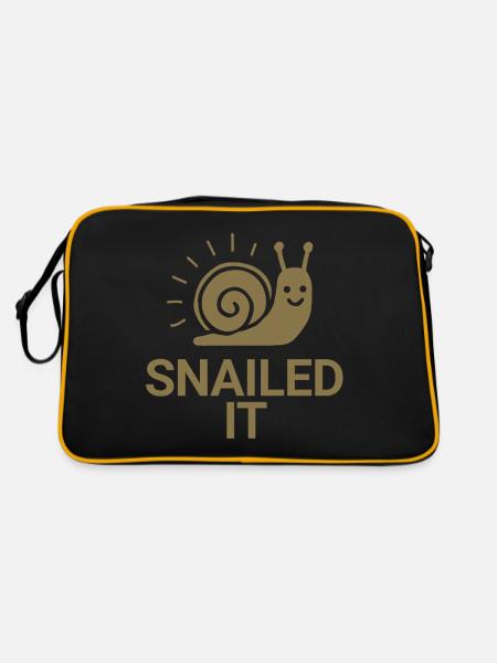 L’a escargot - Sac Retro - noir/or - Dos