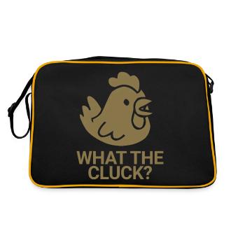 What the cluck? - Retro Bag - black/gold - Back