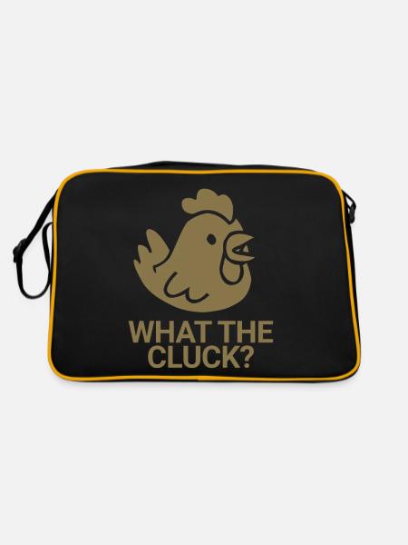 Qu’est-ce que c’est que ce gloussement ? - Sac Retro - noir/or - Dos