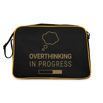 Réflexion excessive en cours - Sac Retro - noir/or - Dos