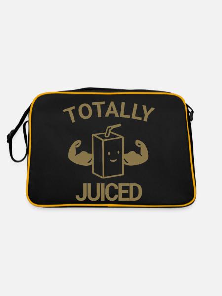 Totally juiced - Retro Bag - black/gold - Back