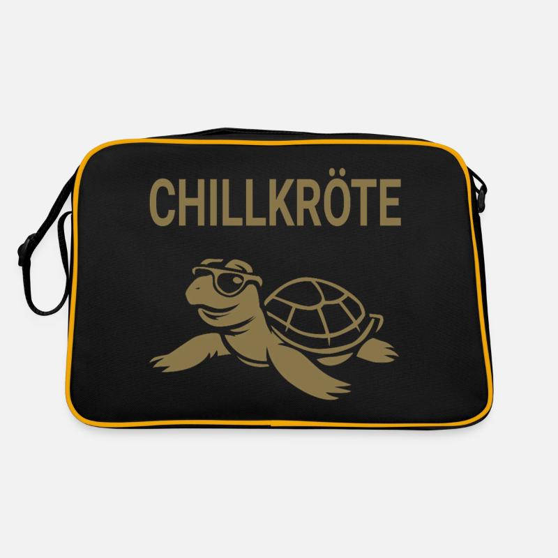 Chillige Schildkröte Retro Tasche