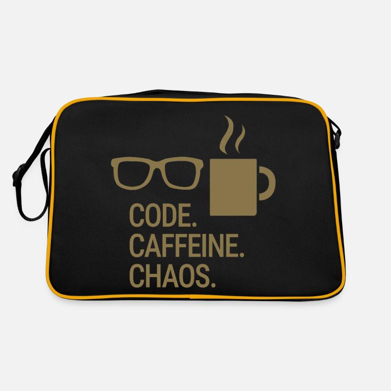 Code. Caffeine. Chaos. Retro Bag