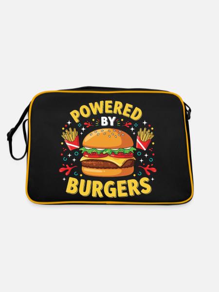 Burgers de Hambourg - Sac Retro - noir/or - Dos