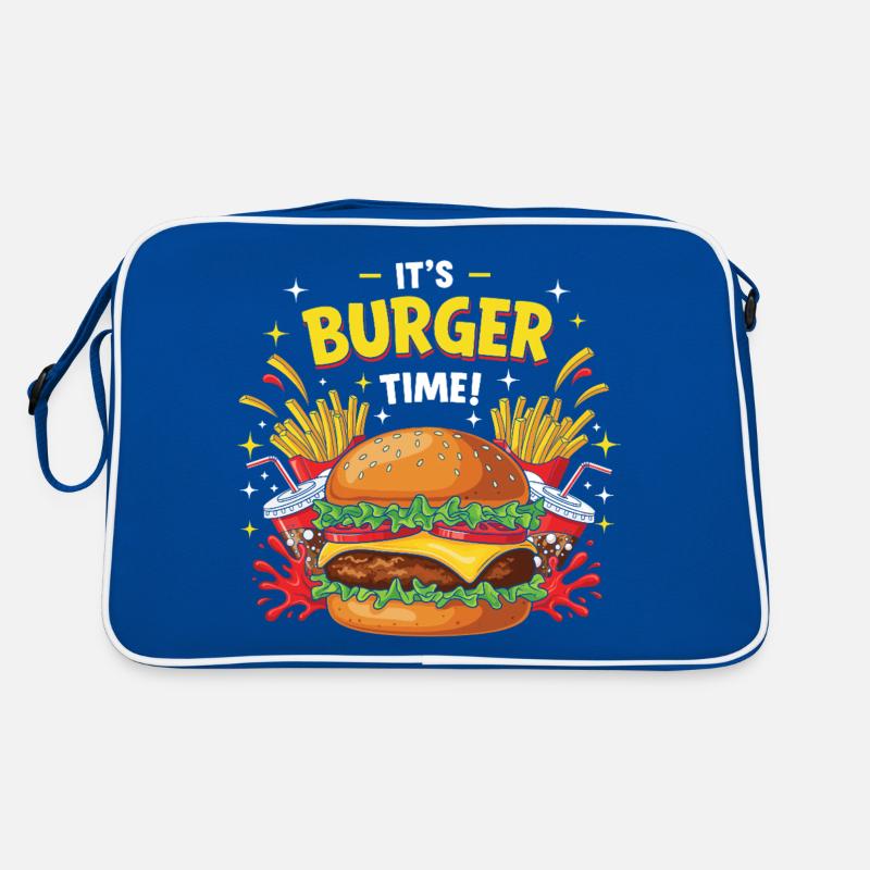 Hamburger Burger Retro Tasche
