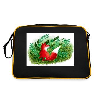 Fox - Retro Bag - black/gold - Back