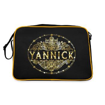 Yannick - Sac Retro - noir/or - Dos