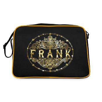 Frank - Retro Tasche - Schwarz/Gold - Hinten
