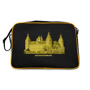 Aschaffenburg Schloss Johannisburg Franken Bayern - Sac Retro - noir/or - Dos