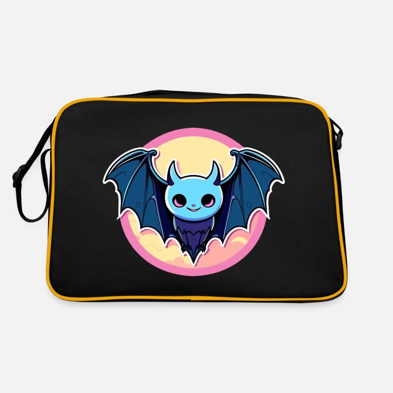 Bat Illustration Retro Bag