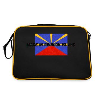 made in reunion island / fabriqué a la reunion - Sac Retro - noir/or - Dos