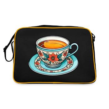 Teetasse Neo Traditional - Retro Bag - black/gold - Back