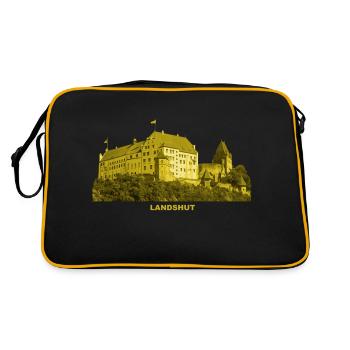Château de Landshut Trausnitz Isar Basse Bavière Montagne - Sac Retro - noir/or - Dos