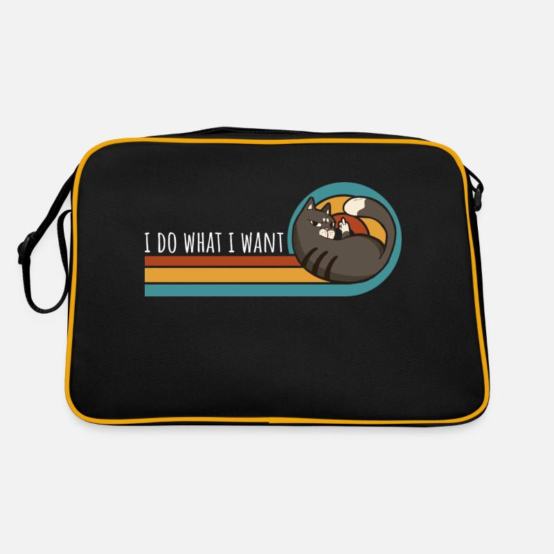 Dicton drôle de chat Sac Retro