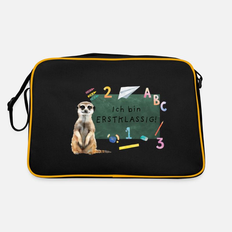 Erdmännchen Einschulung Retro Tasche