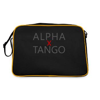 ALPHA x TANGO - Logo Original - Sac Retro - noir/or - Dos