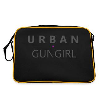 URBAN GUN GIRL - Logo Original - Sac Retro - noir/or - Dos