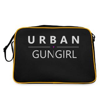 URBAN GUN GIRL - Logo Original Light - Sac Retro - noir/or - Dos