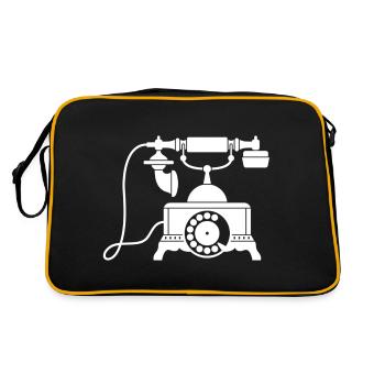 téléphone - Sac Retro - noir/or - Dos