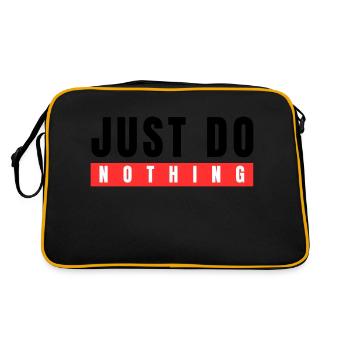 Just do Nothing - Retro Bag - black/gold - Back
