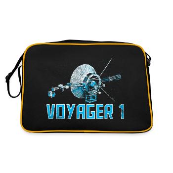Sonde spatiale Voyager 1 - Sac Retro - noir/or - Dos